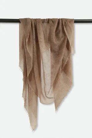 DESERT SAND SCARF IN HAND DYED CASHMERE comfort fit DESERT SAND SCARF IN HAND DYED CASHMERE calm knitwear
