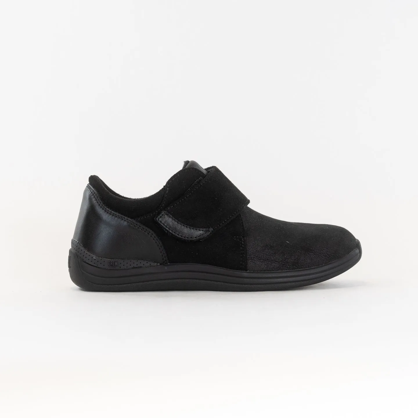 Drew Moonlite (Women's) - Black Stretch Leather firm terrain