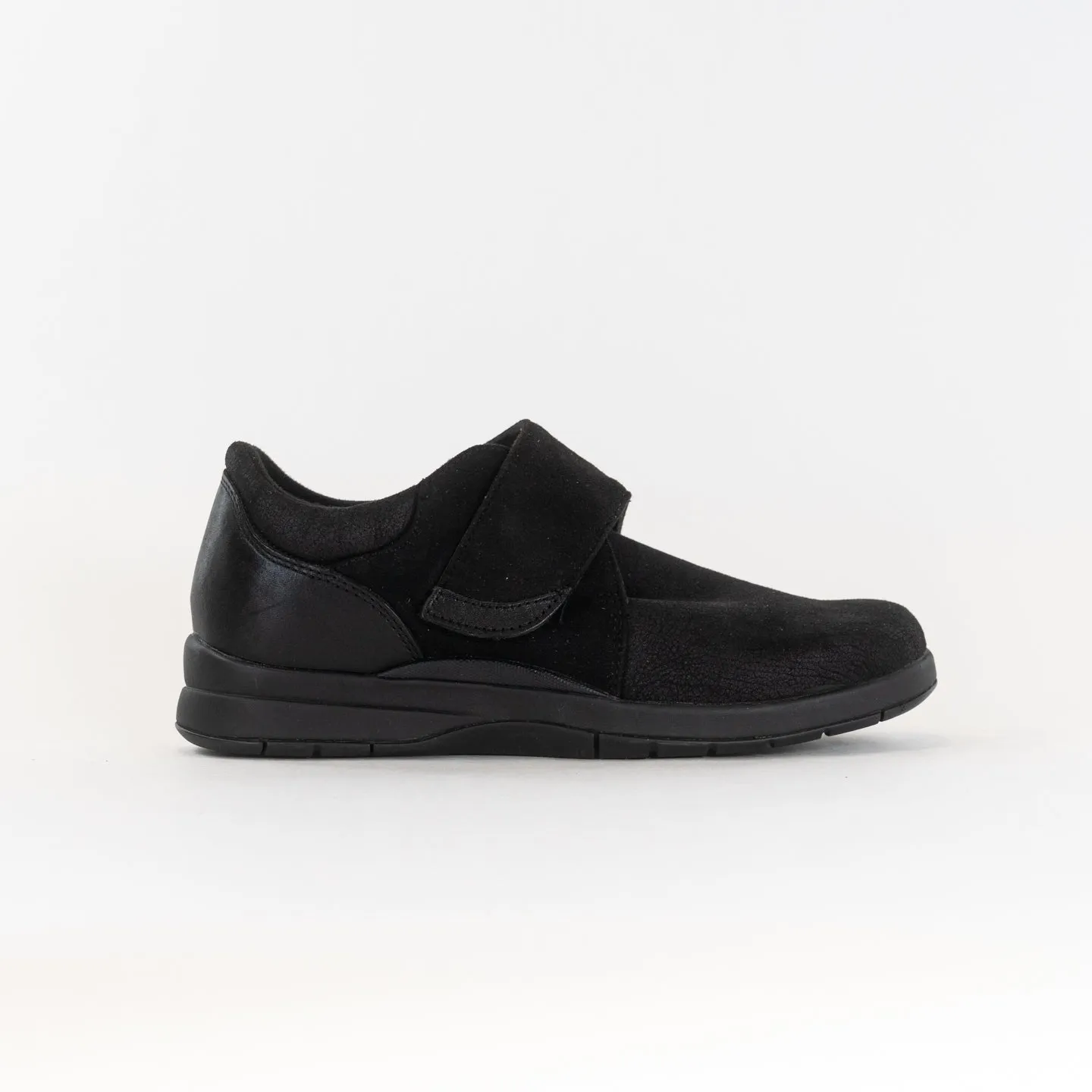 Drew Moonwalk (Women's) - Black Stretch Leather heat retention