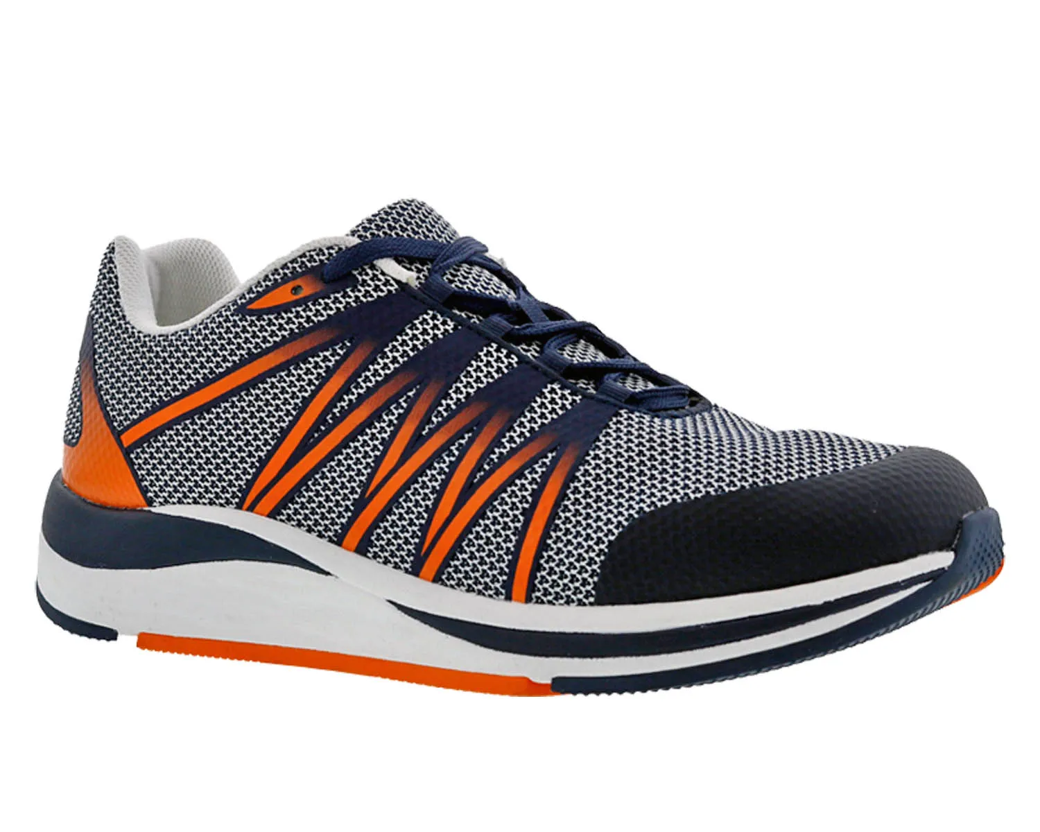 DREW Player (Men's) - Navy/Orange Combo road comfort