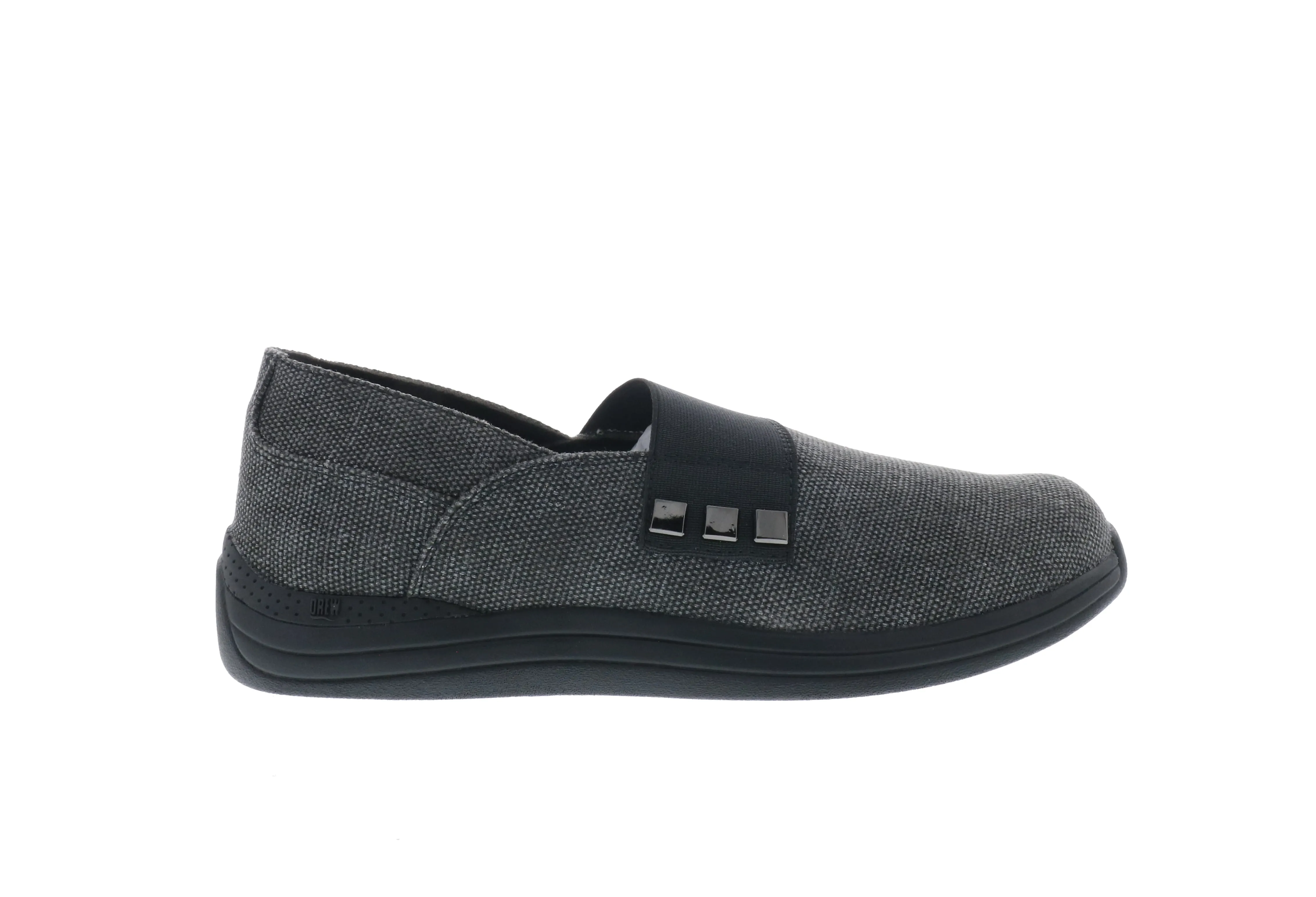 Drew Posy (Women's) - Black Metallic Canvas fast pace