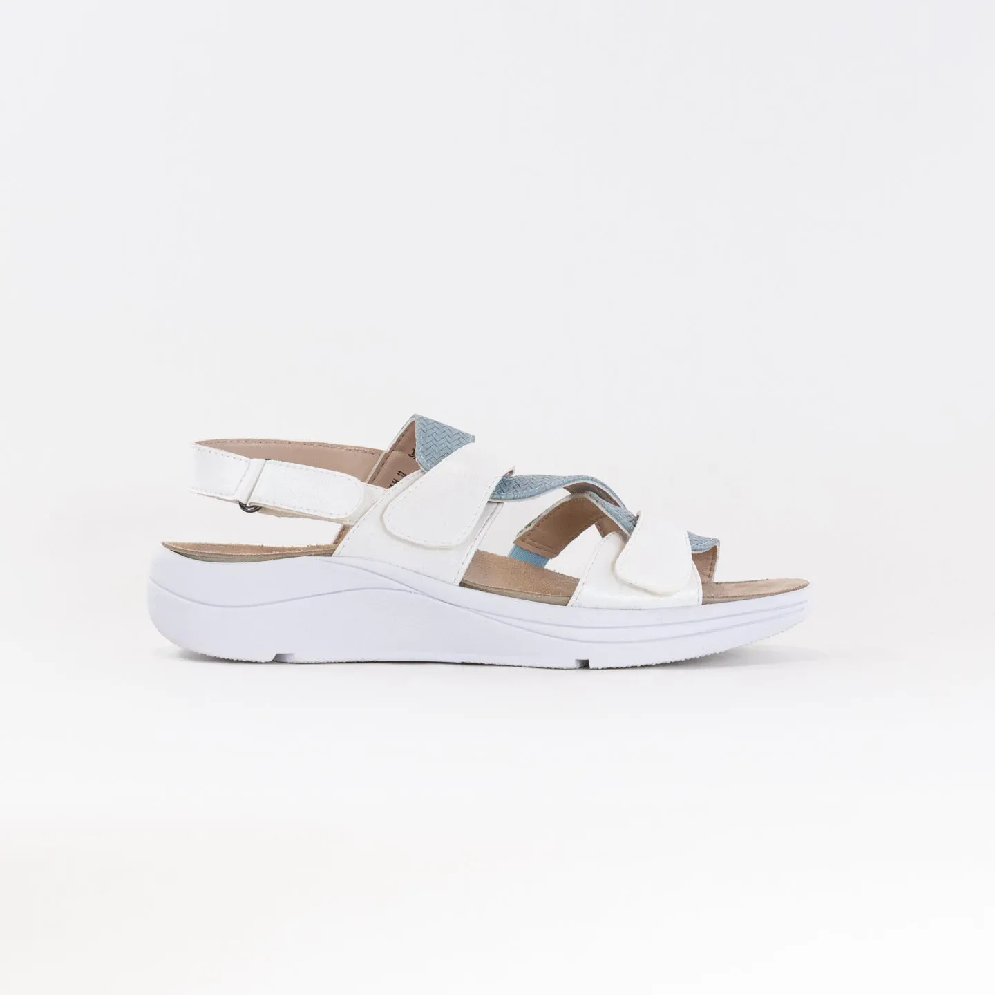 Drew Serenity (Women's) - White/Blue Combo Active Ease
