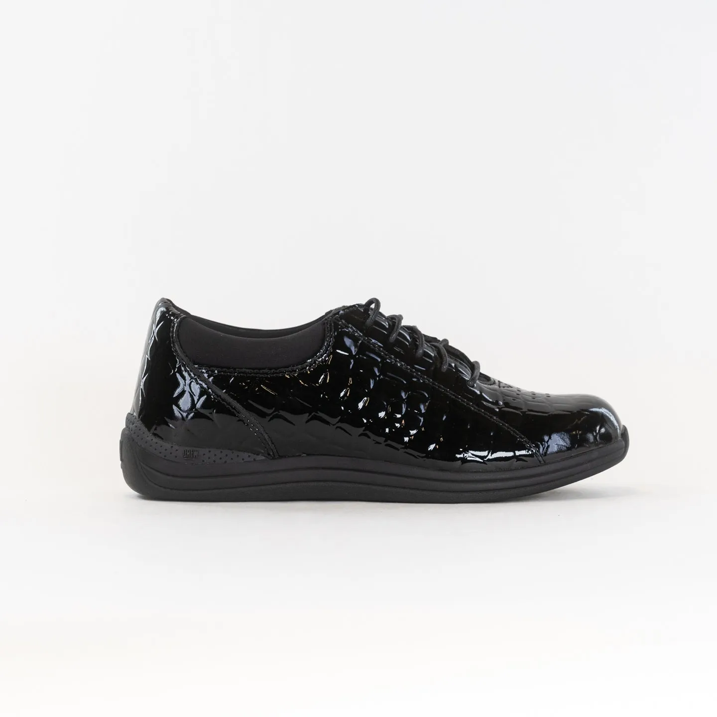 Drew Tulip (Women's) - Black Croc Patent firm track