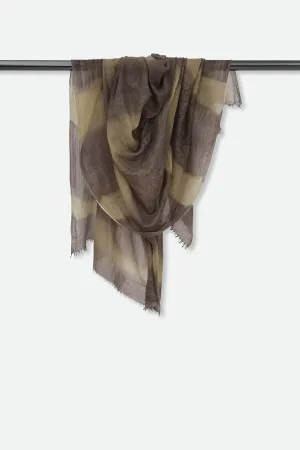 DRIFTWOOD ISCHIA SCARF IN HAND DYED CASHMERE heritage wear DRIFTWOOD ISCHIA SCARF IN HAND DYED CASHMERE timeless wrap