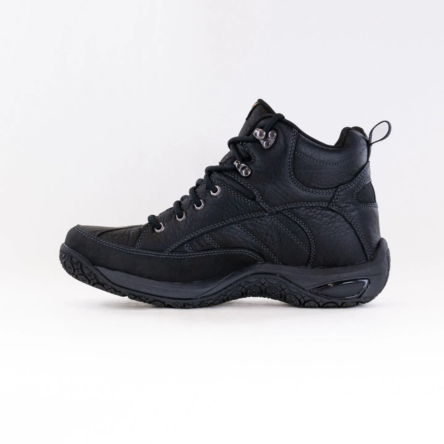 Dunham Lawrence Mid Waterproof Boot (Men's) - Black Leather hard surface