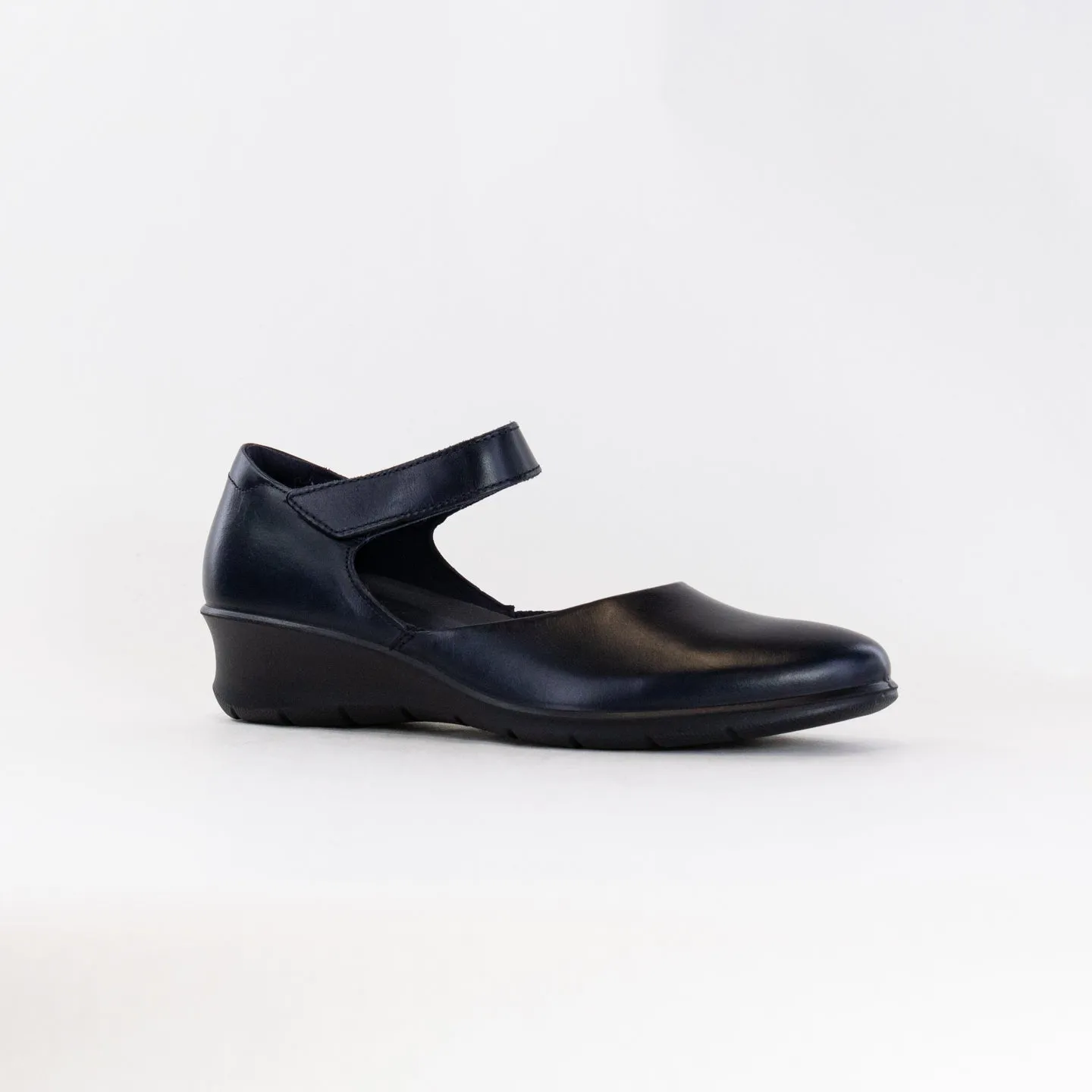 ECCO Felicia Mary Jane (Women's) - Marine Leather rock climb