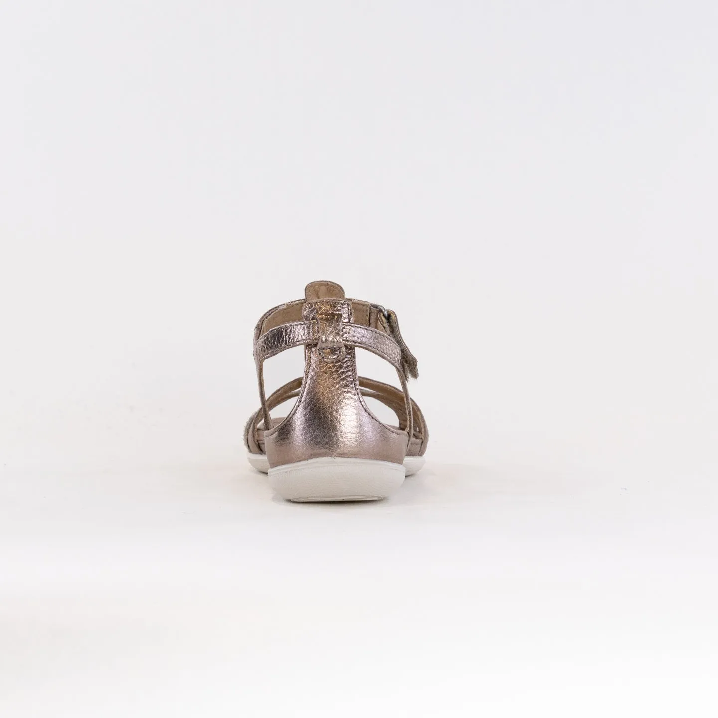 Ecco Flash T-Strap Sandal (Women's) - Warm Grey Mettallic/Moon Rock Warm Walk
