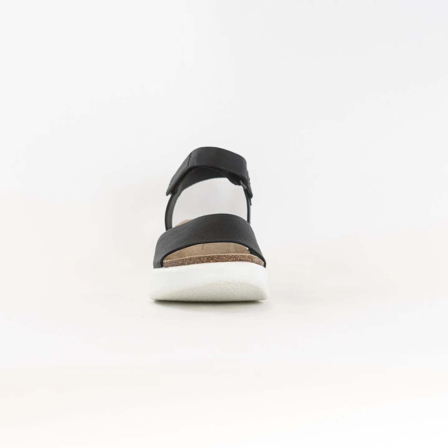 ECCO Flowt Wedge Cork Sandal (Women's) - Black Air Touch