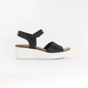 ECCO Flowt Wedge Cork Sandal (Women's) - Black Walk Light