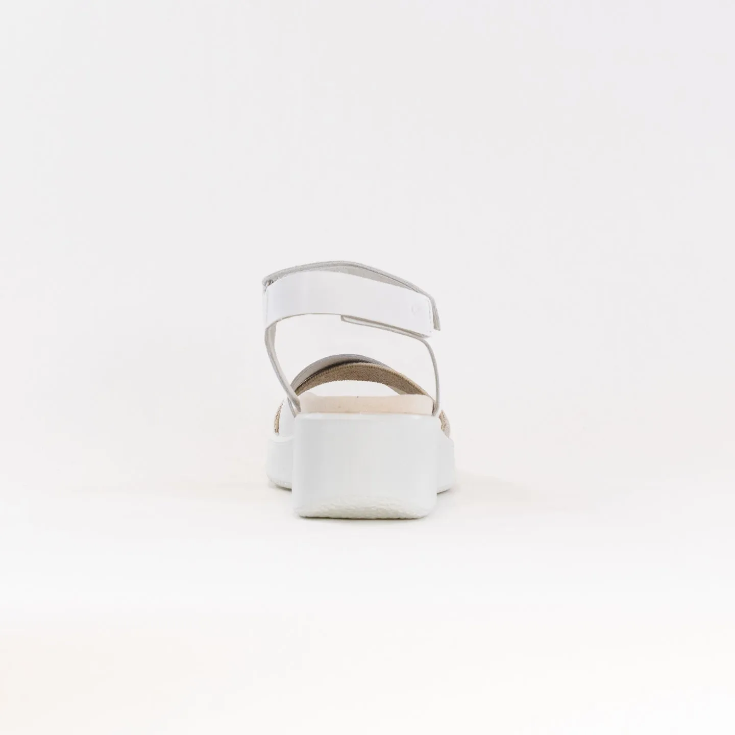 Ecco Flowt Wedge LX W Crossband (Women's) - White Lounge Time