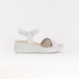 Ecco Flowt Wedge LX W Crossband (Women's) - White Skin Breath Ecco Flowt Wedge LX W Crossband (Women's) - White Cloud Feel