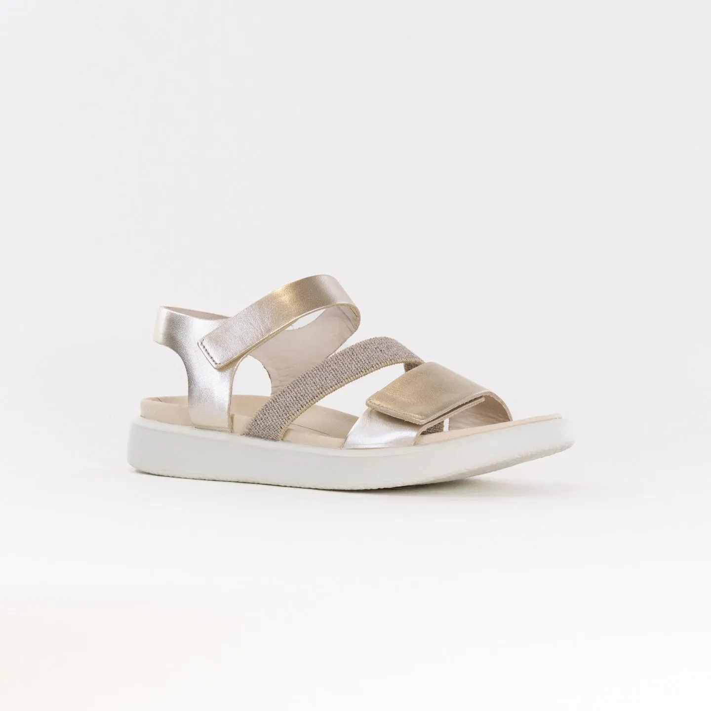 Ecco Flowt (Women's) - Pure White Gold Easy On