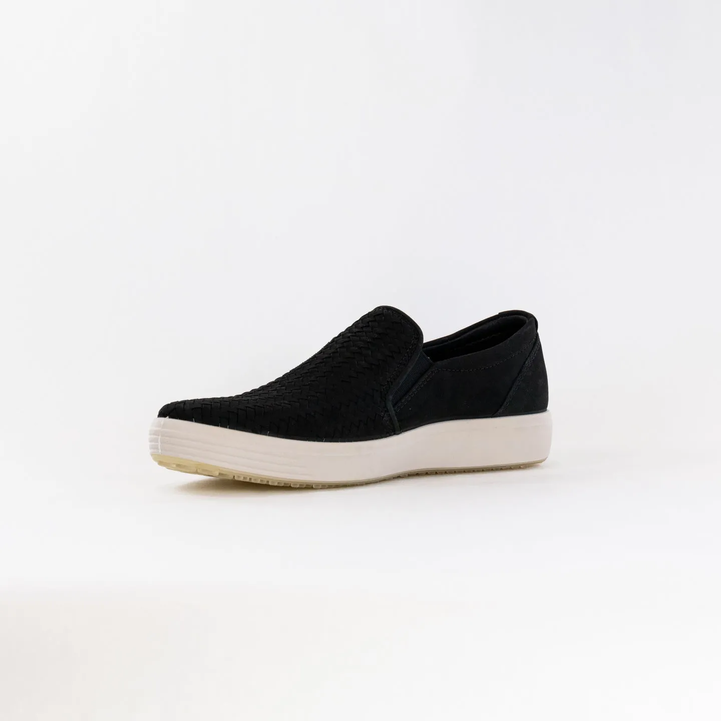 ECCO Men's Soft 7 Woven Slip-On (Men's) - Black spring fresh