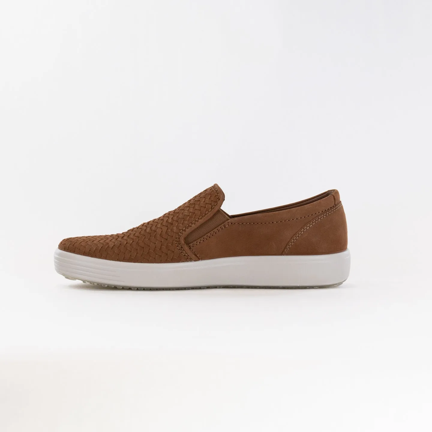 ECCO Men's Soft 7 Woven Slip-On (Men's) - Camel all fit