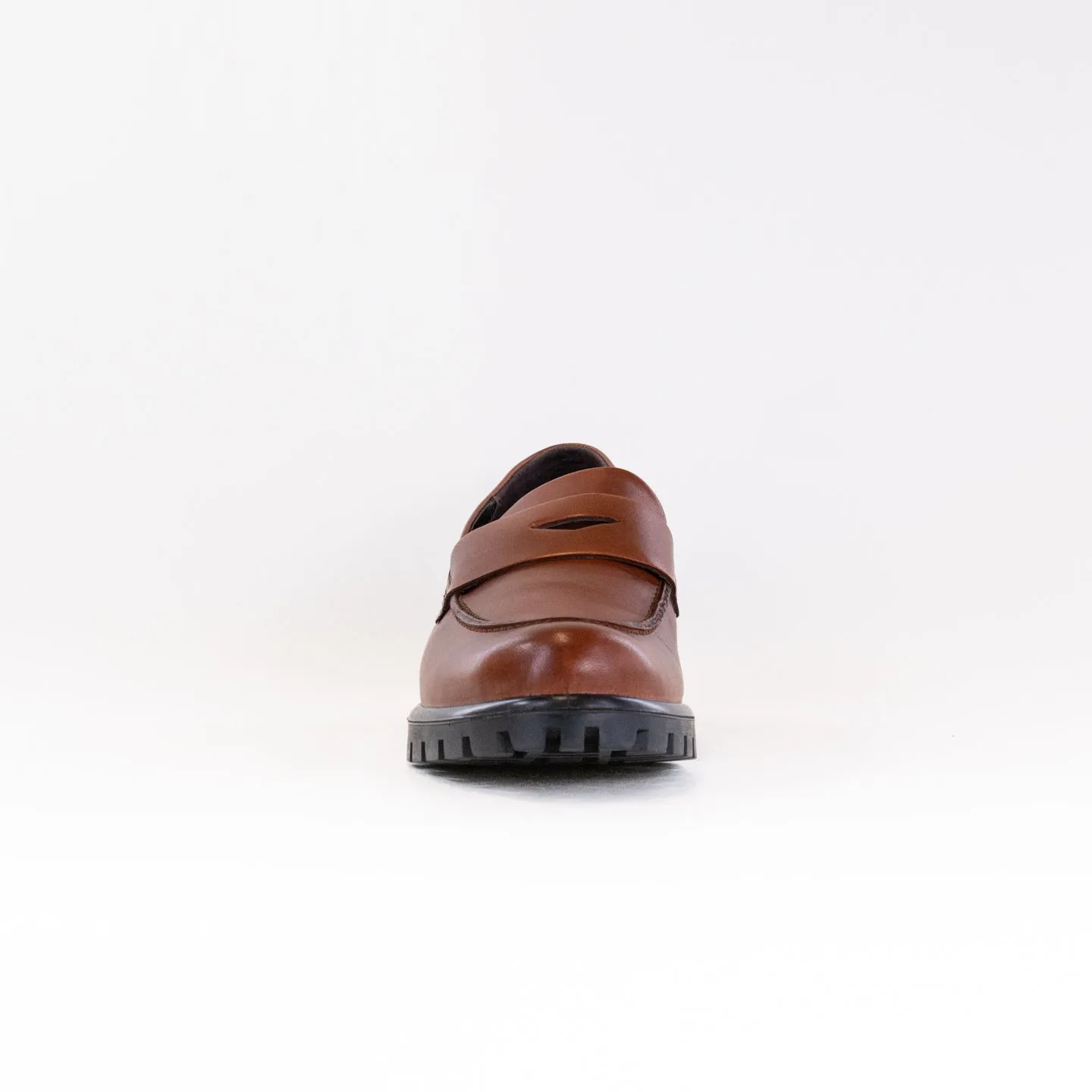 Ecco Modtray Penny Loafer (Women's) - Cognac diabetic approved
