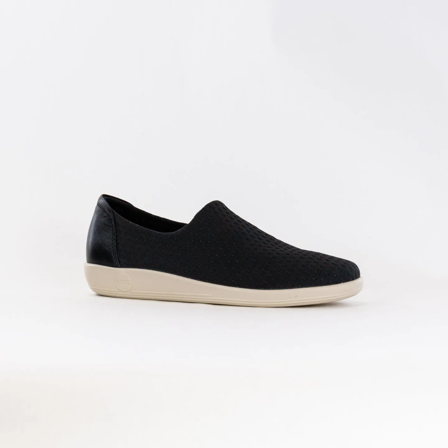 ECCO Soft 2.0 Slip On (Women's) - Black/Black dry shield