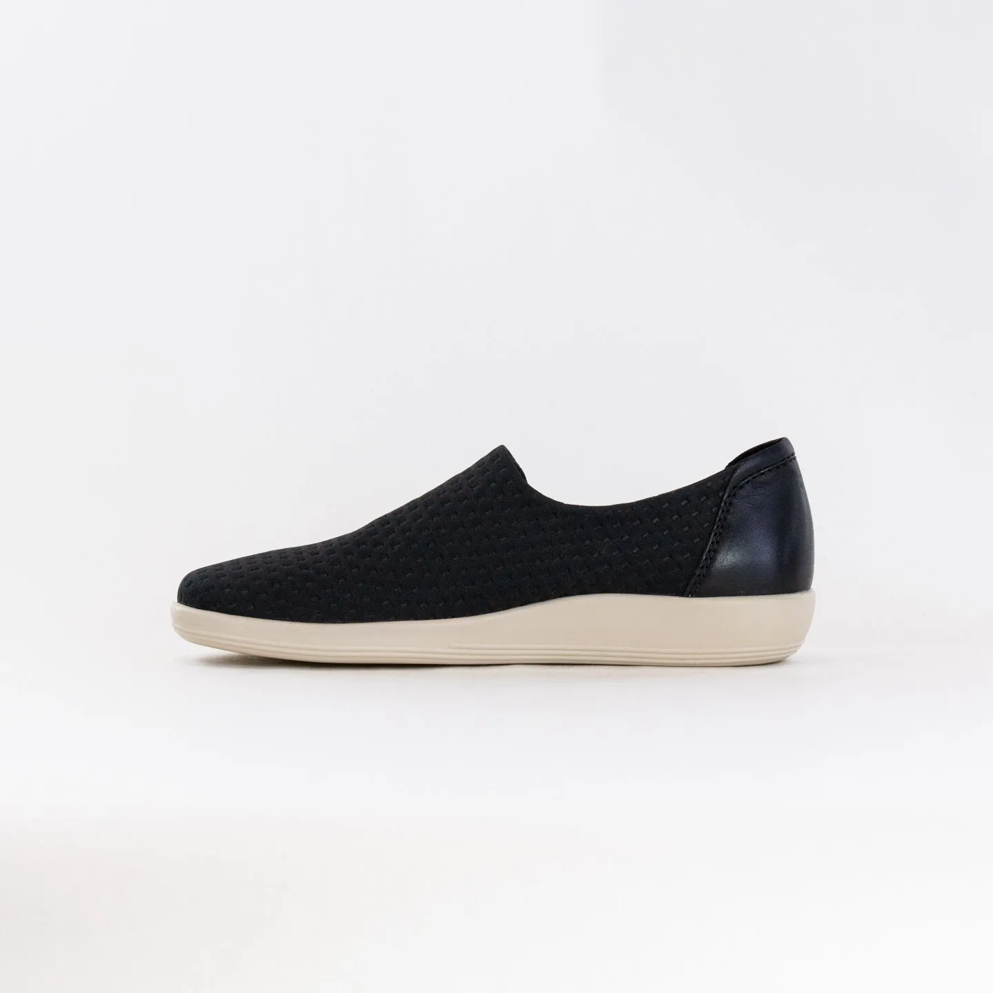 ECCO Soft 2.0 Slip On (Women's) - Black/Black winter ready