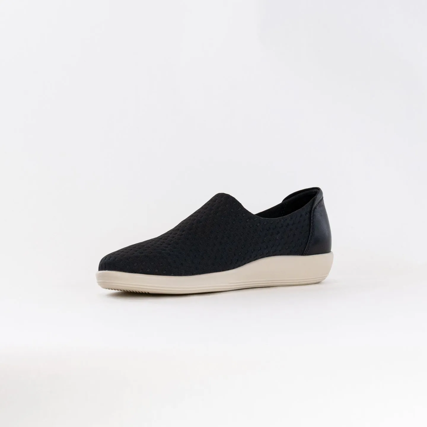 ECCO Soft 2.0 Slip On (Women's) - Black/Black velcro option