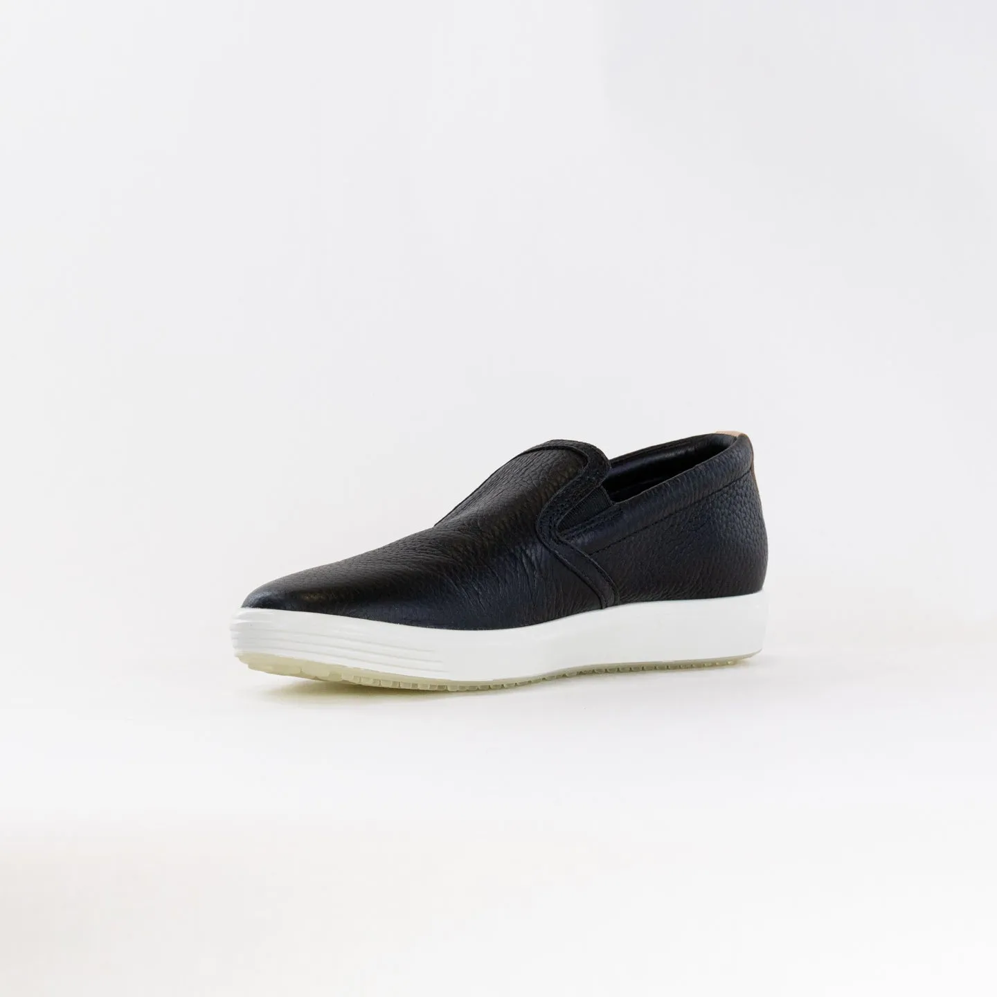 ECCO Soft 7 Casual Slip On (Women's) - Black premium leather