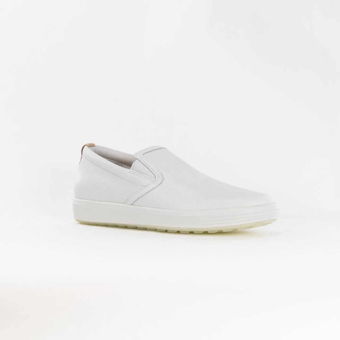 Ecco Soft 7 Casual Slip On (Women's) - White/Powder soft footbed