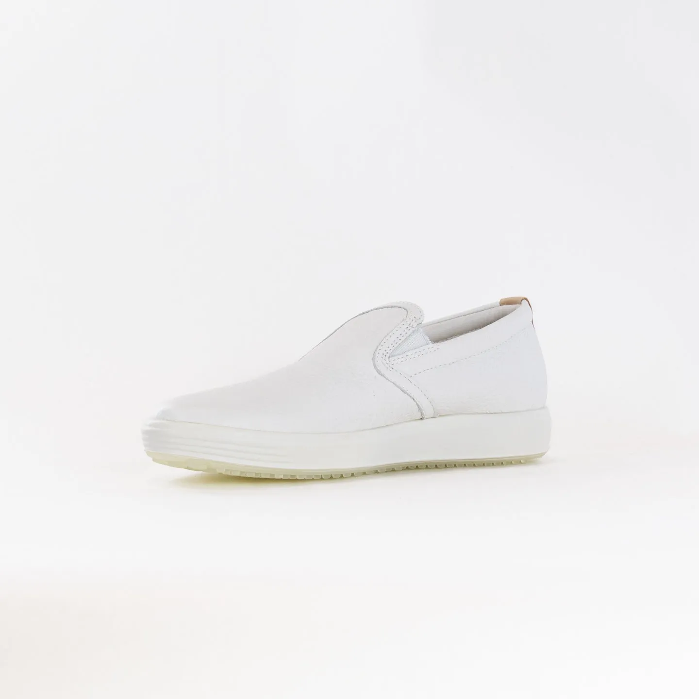 Ecco Soft 7 Casual Slip On (Women's) - White/Powder lightweight walkers
