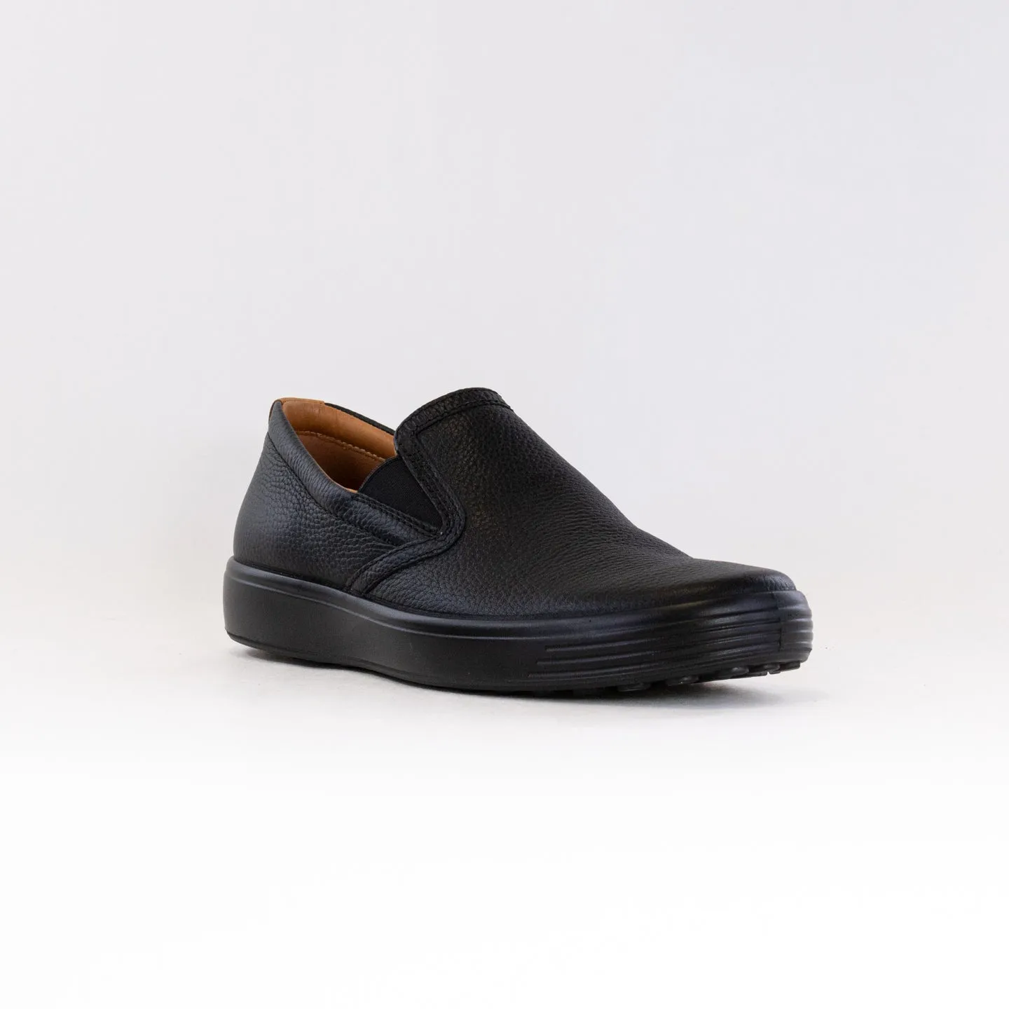 Ecco Soft 7 Slip-On 2.0 (Men's) - Black/Lion grey modern
