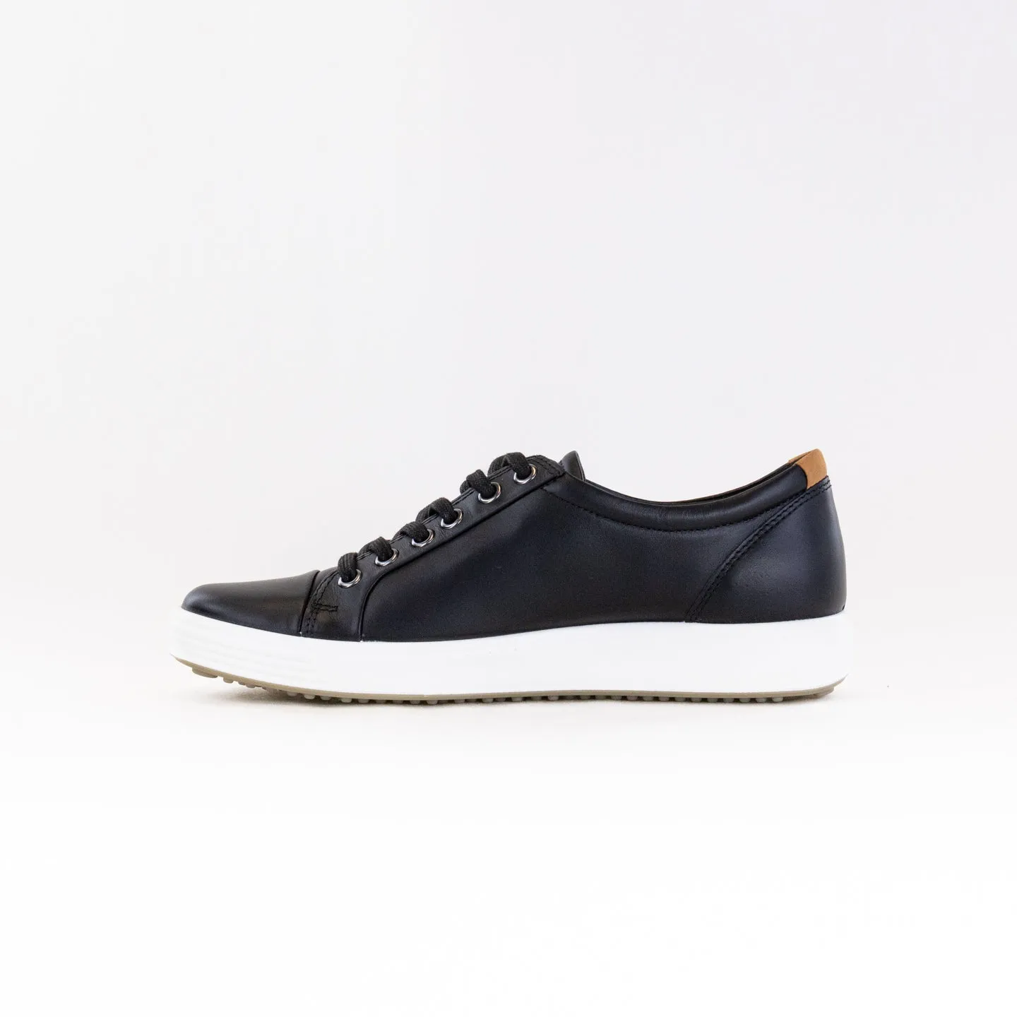 Ecco Soft 7 Sneaker (Women's) - Black hard surface