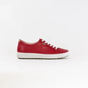 Ecco Soft 7 Sneaker (Women's) - Chili Red seamless ride