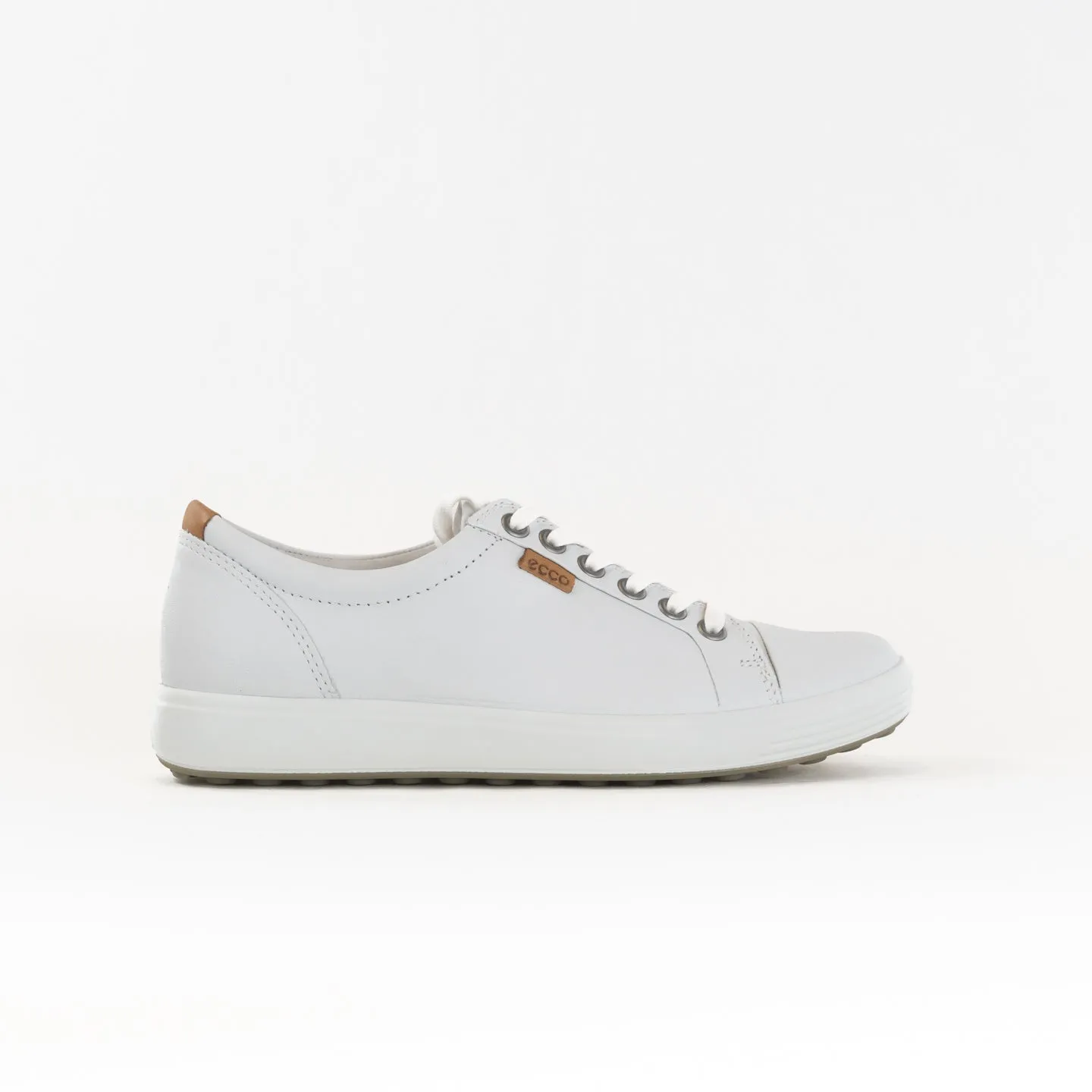 Ecco Soft 7 Sneaker (Women's) - White foot contour