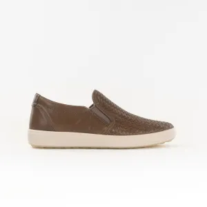 ECCO Soft 7 Woven 2.0 Slip-on (Women's) - Taupe age-defying