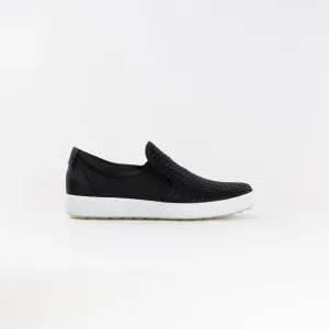 Ecco Soft 7 Woven Slip-on 2.0 (Women's) - Black life upgrade Ecco Soft 7 Woven Slip-on 2.0 (Women's) - Black back pain