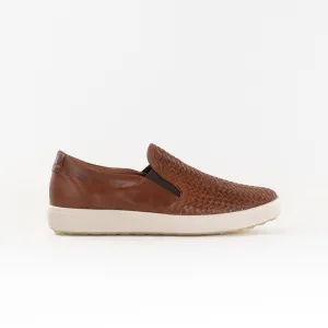 ECCO Soft 7 Woven Slip-on 2.0 (Women's) - Cognac gender-neutral