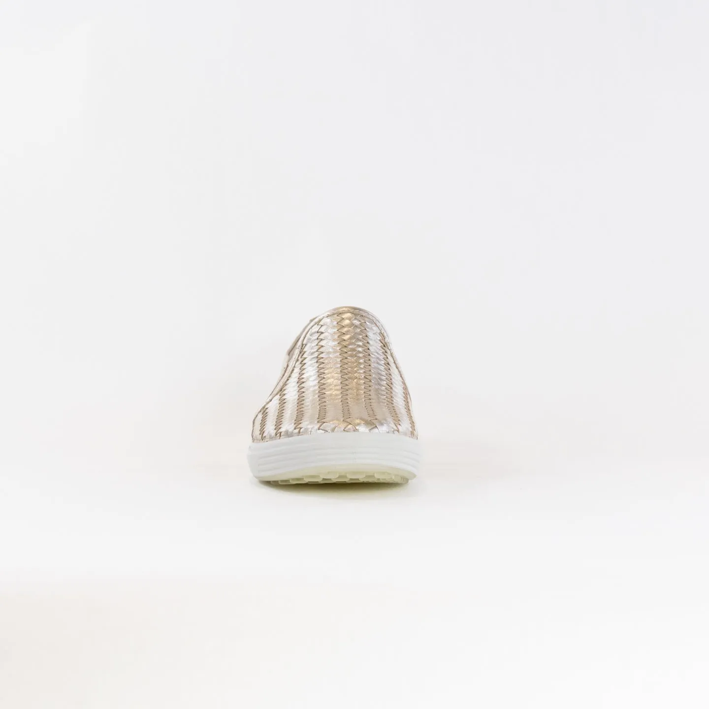 Ecco Soft 7 Woven Slip-on 2.0 (Women's) - Pure White Gold hill walk