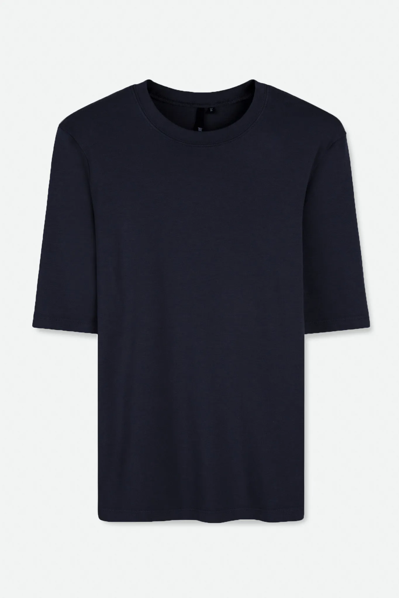 ELBOW SLEEVE CREW IN PIMA COTTON STRETCH MIDNIGHT NAVY mens line