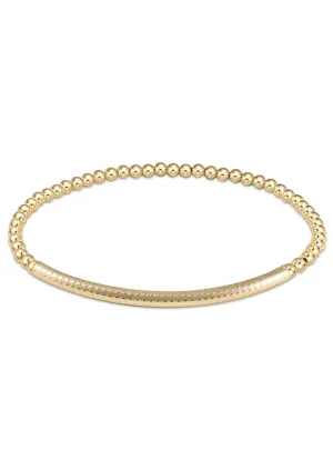 Enewton Classic Gold 3mm Bead Bracelet - Bliss Bar Textured versatile set Enewton Classic Gold 3mm Bead Bracelet - Bliss Bar Textured dual vibe