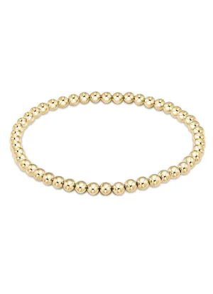 Enewton Classic Gold 4mm Bead Bracelet - Gold lightweight feel Enewton Classic Gold 4mm Bead Bracelet - Gold effortless style