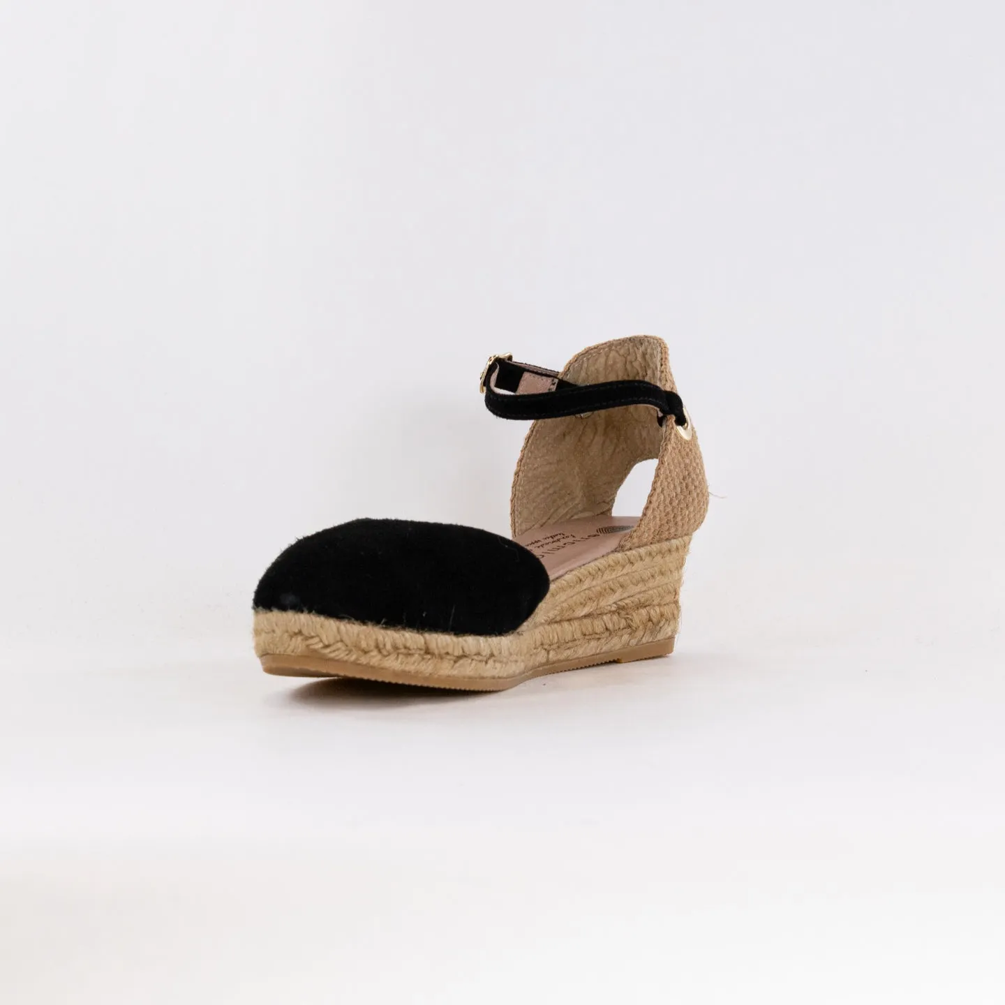 Eric Michael Copa 3 Wedge (Women's) - Black Suede Zen Mood