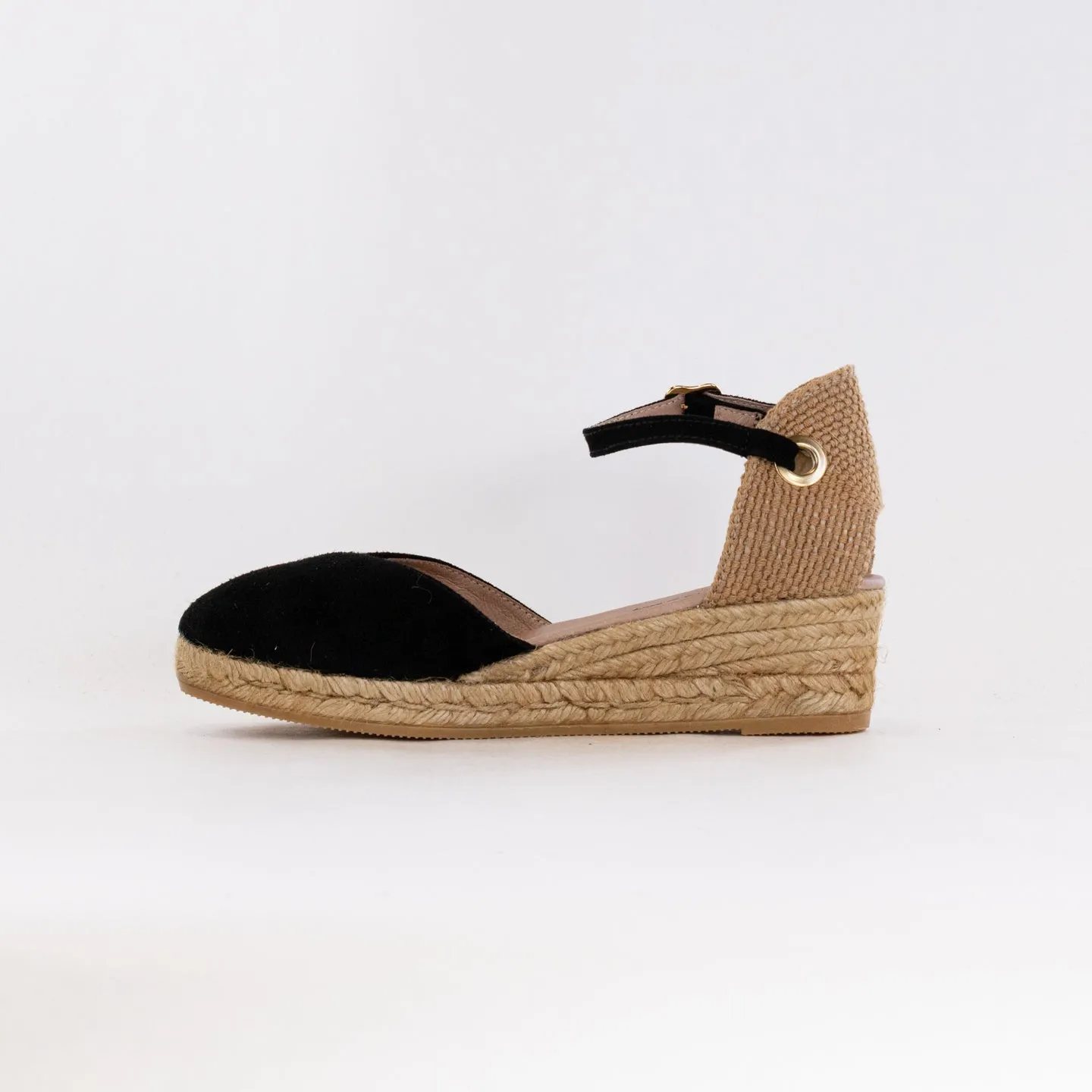 Eric Michael Copa 3 Wedge (Women's) - Black Suede All Terrain