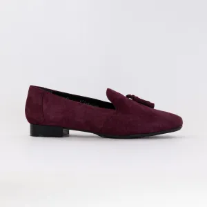 Eric Michael Rana Loafer (Women's) - Wine Suede elastic gore