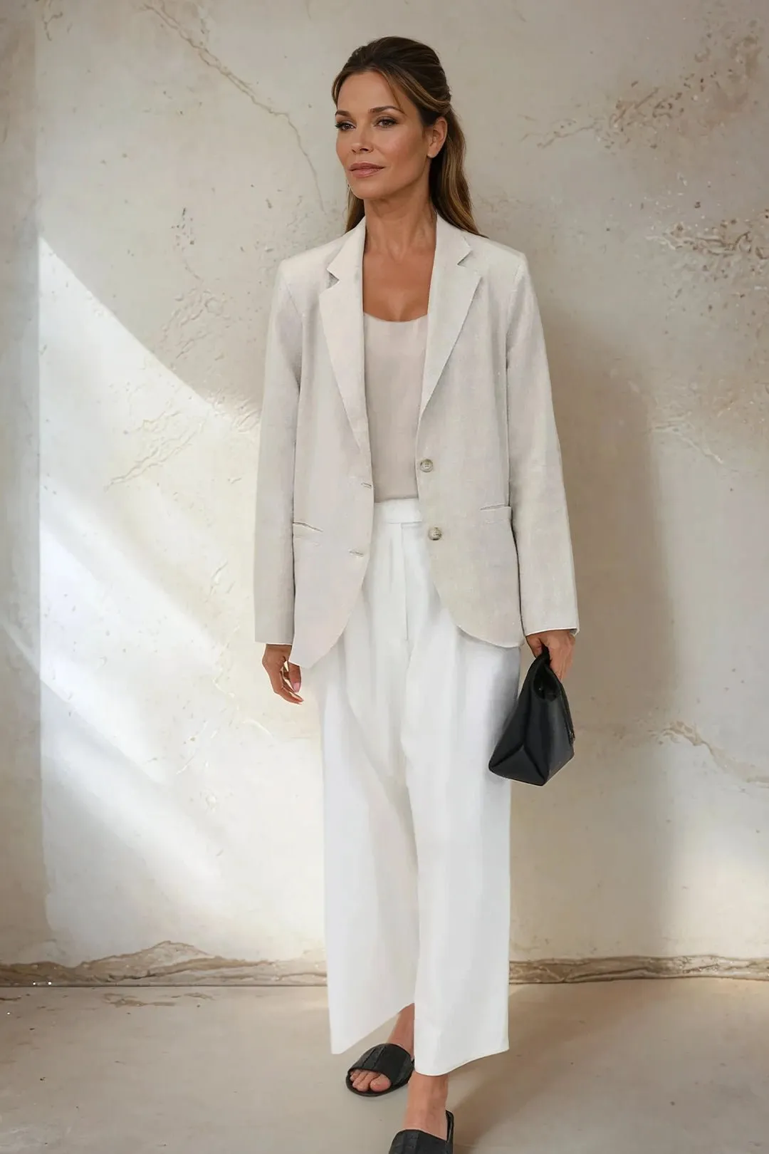EVERETT EASY ITALIAN LINEN BLAZER soft layer