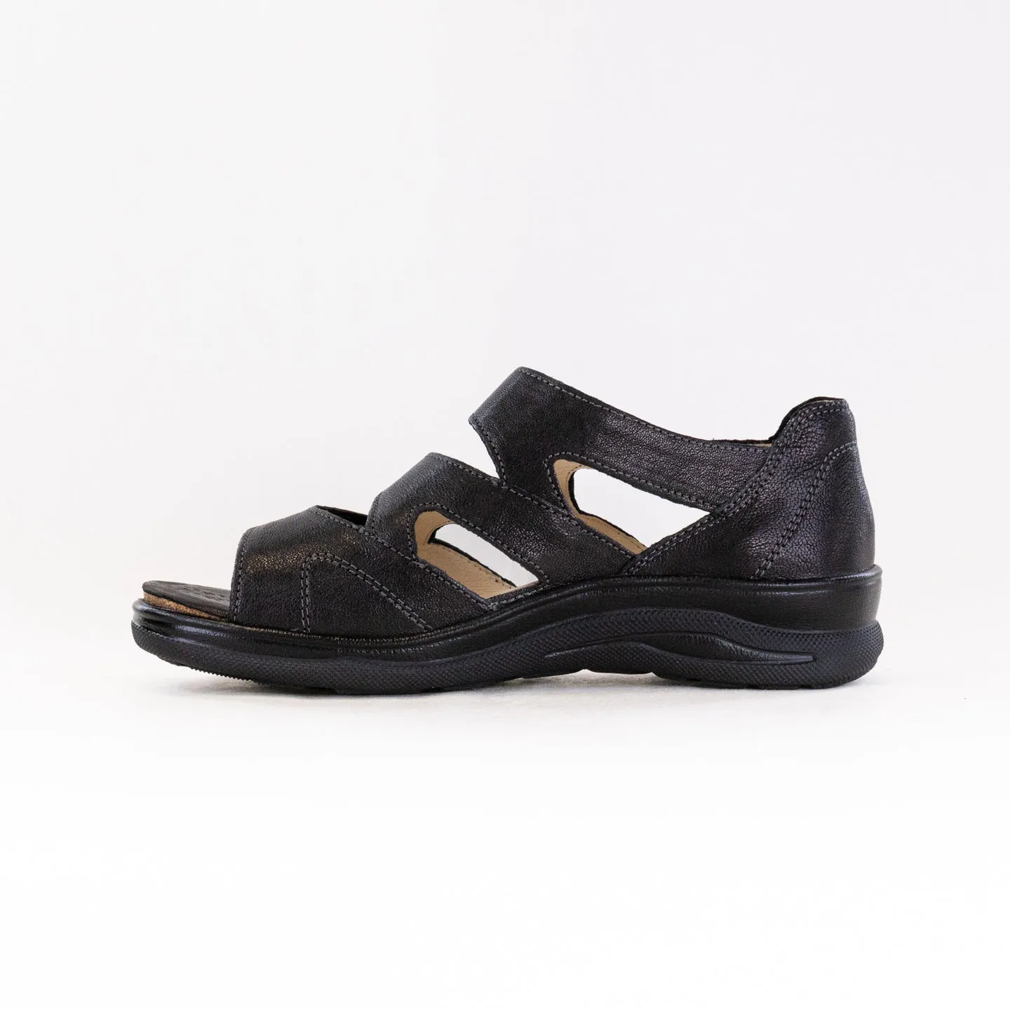 Fidelio Hilani (Women's) - Black Leather Urban Stroll