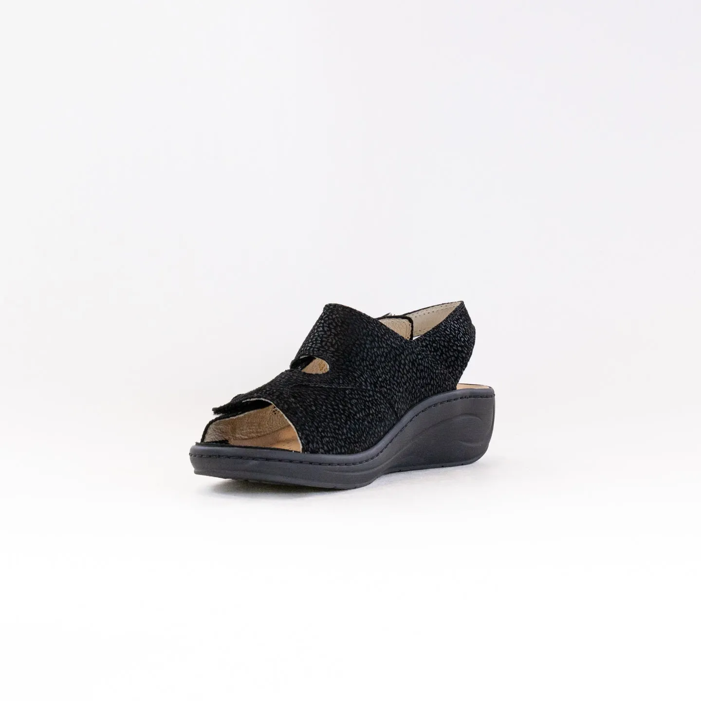 Fidelio Vienna Sandal (Women's) - Black Calm Feet