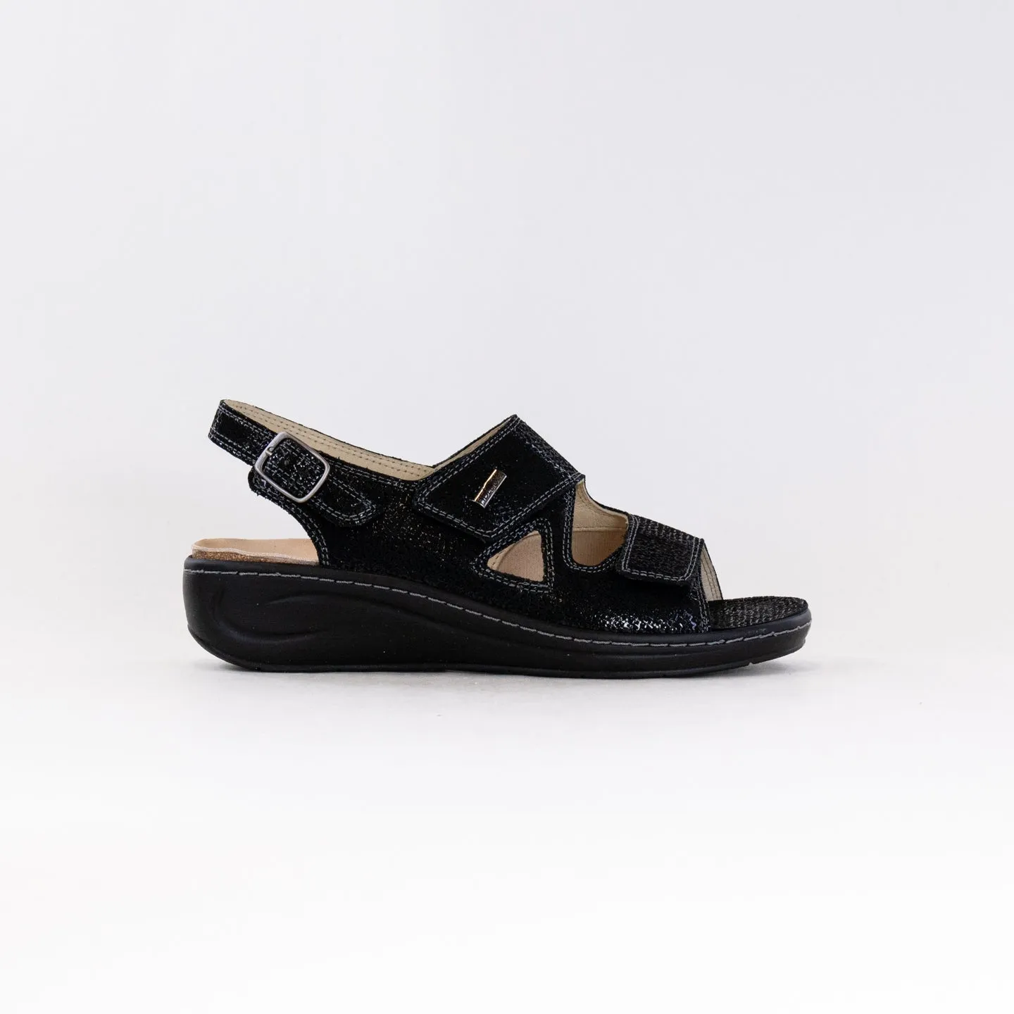 Fidelio Vienna Sandal (Women's) - Black Float Everyday Trip
