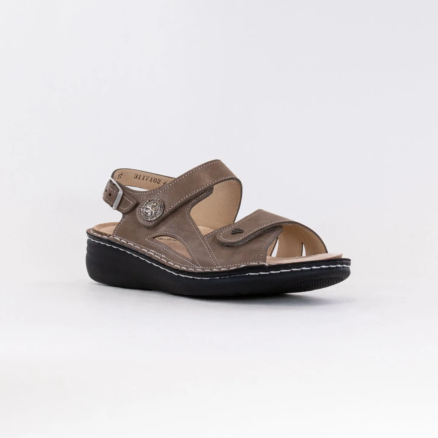 Finn Comfort Barbuda (Women's) - Gravel Beach Ready