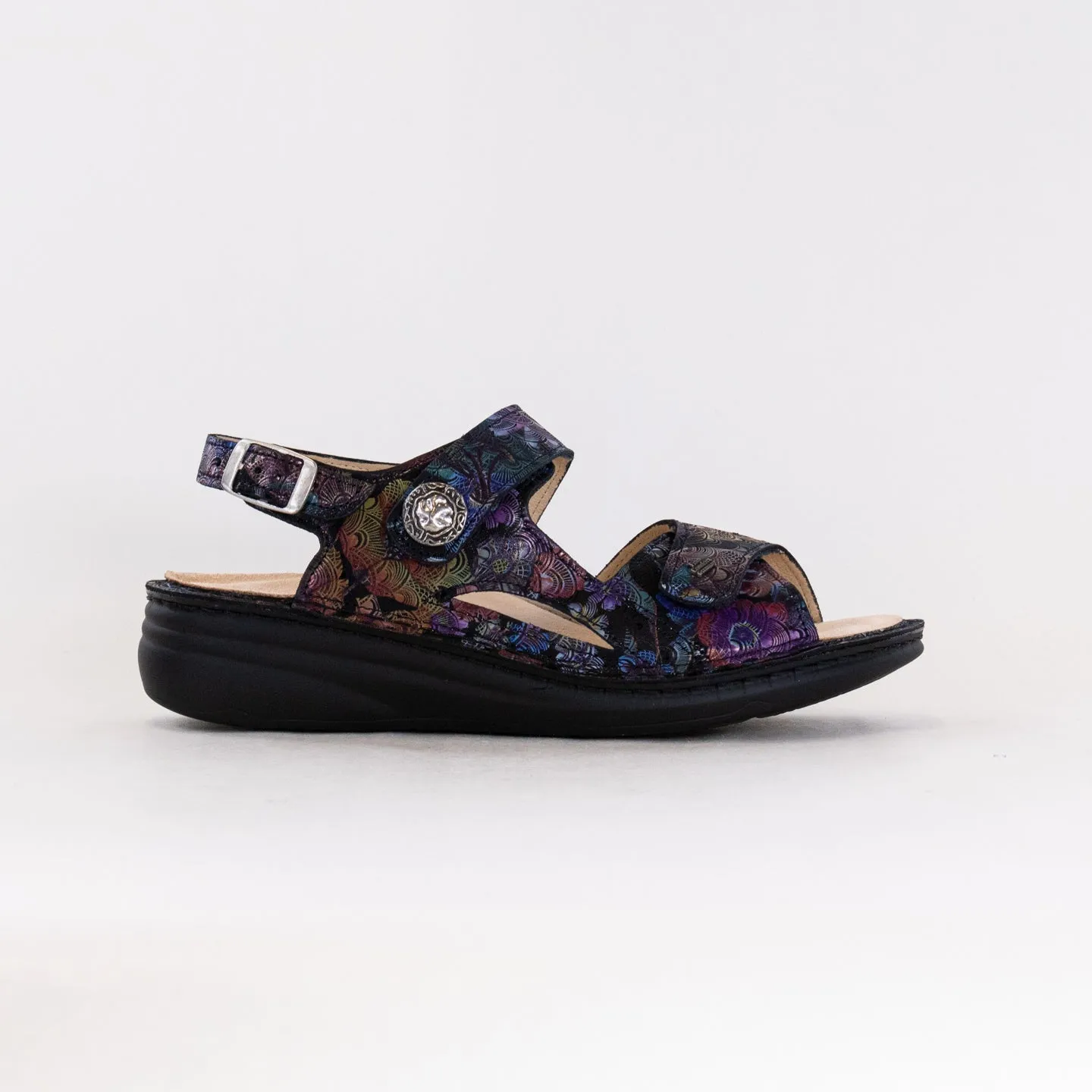 Finn Comfort Barbuda (Women's) - Irpino Dark Blue Home Feel