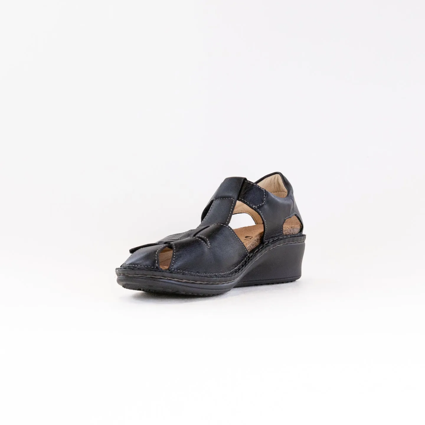 Finn Comfort Funen (Women's) - Black Leather Breath Day