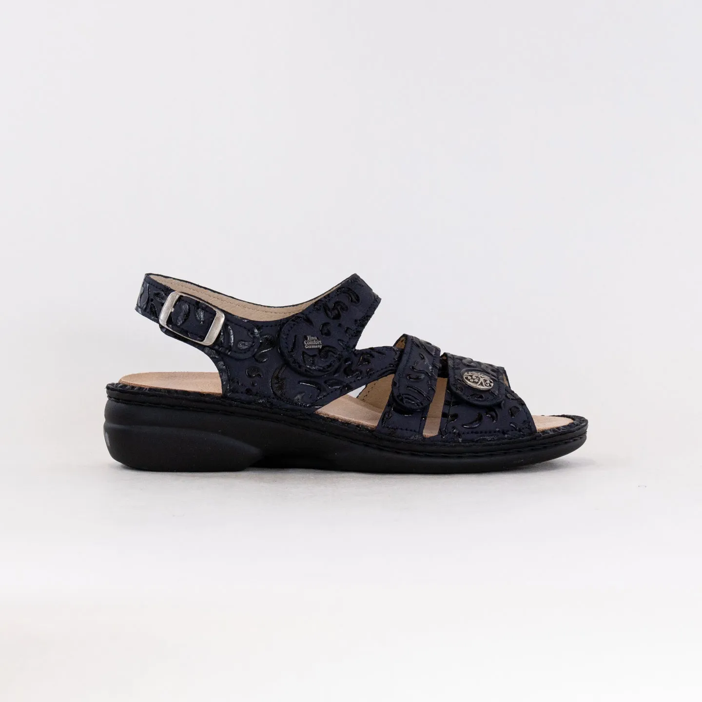 Finn Comfort Gomera-S (Women's) - Arabesque Blue Bare Essentials