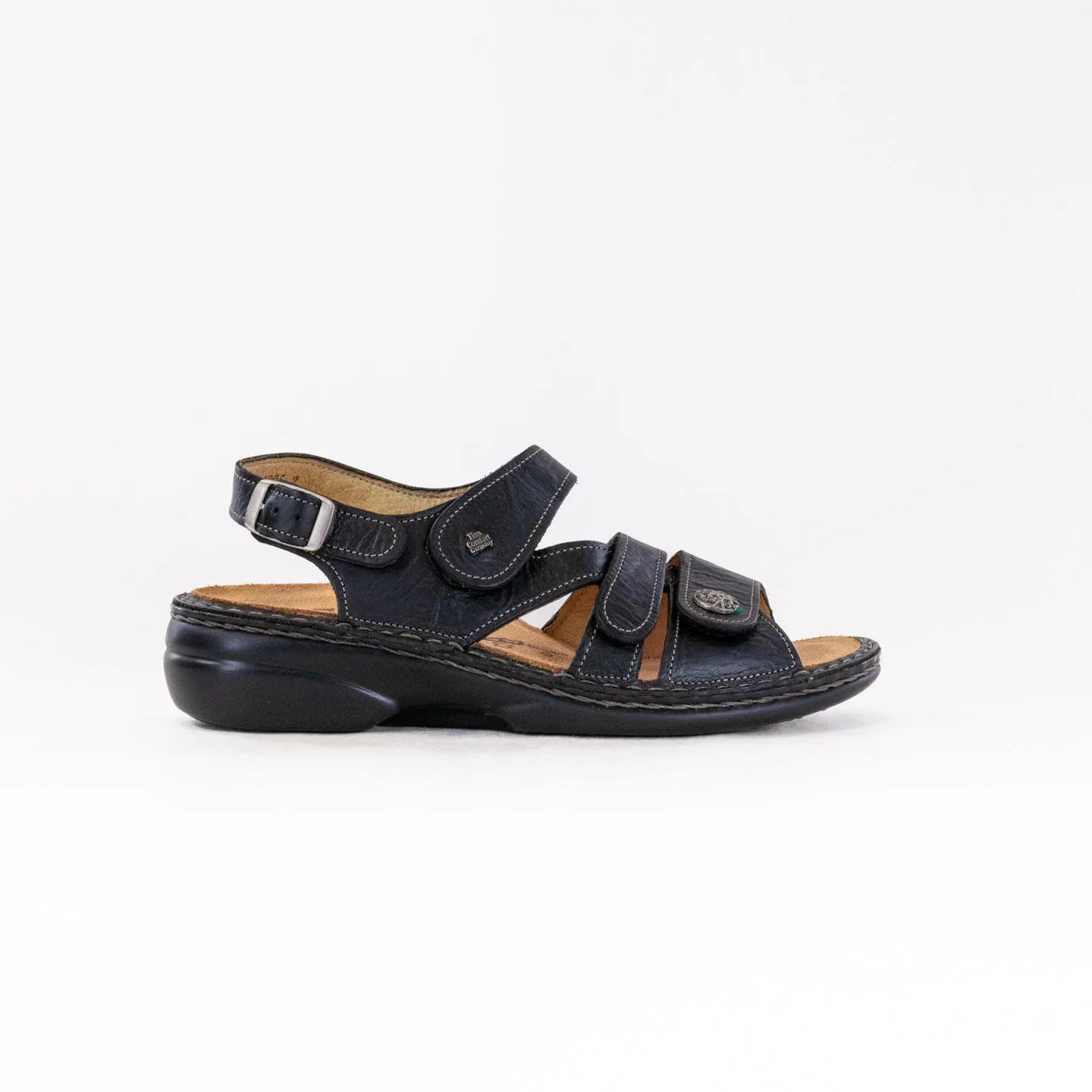 Finn Comfort Gomera-S (Women's) - Black Sunny Days