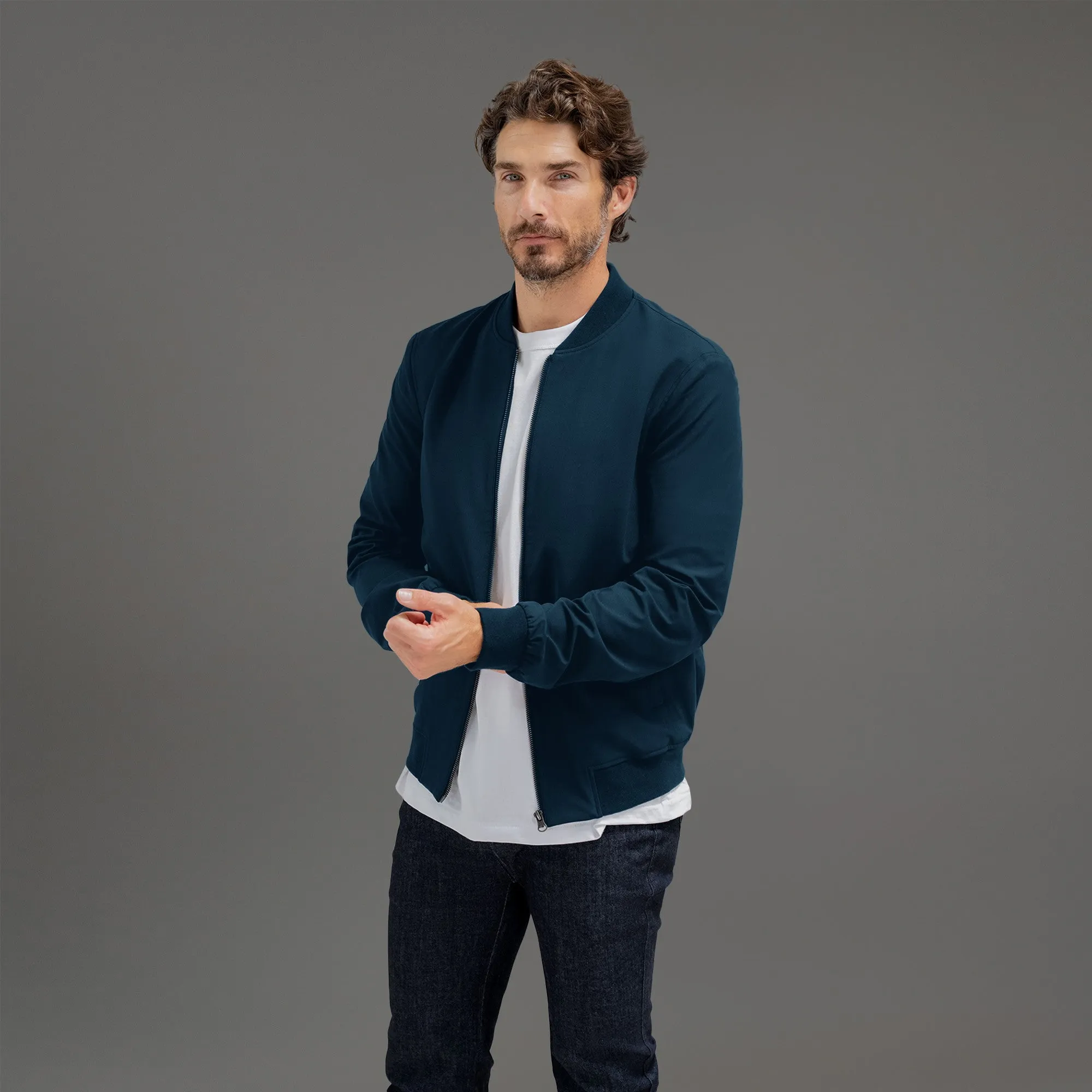 FlexTech Bomber - Nautical Blue celestial feel