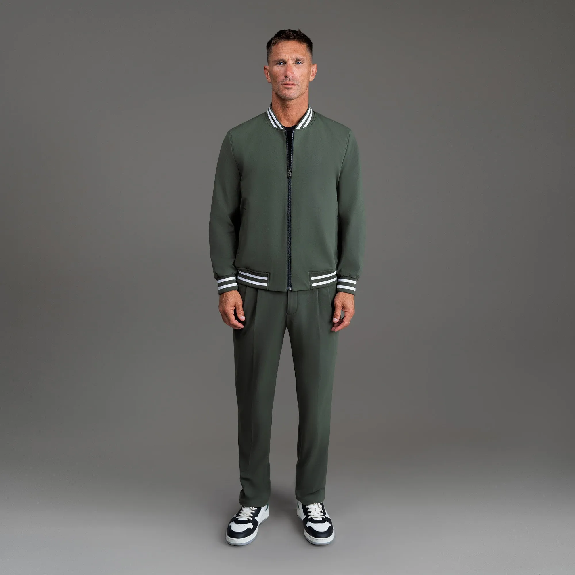 FlexTech Bomber - Varsity Moss flirty touch